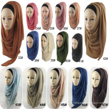 Mode Dicke Frauen Großhandel muslimischen Schal Blase Chiffon Schal Schal Hijab